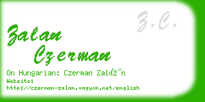 zalan czerman business card